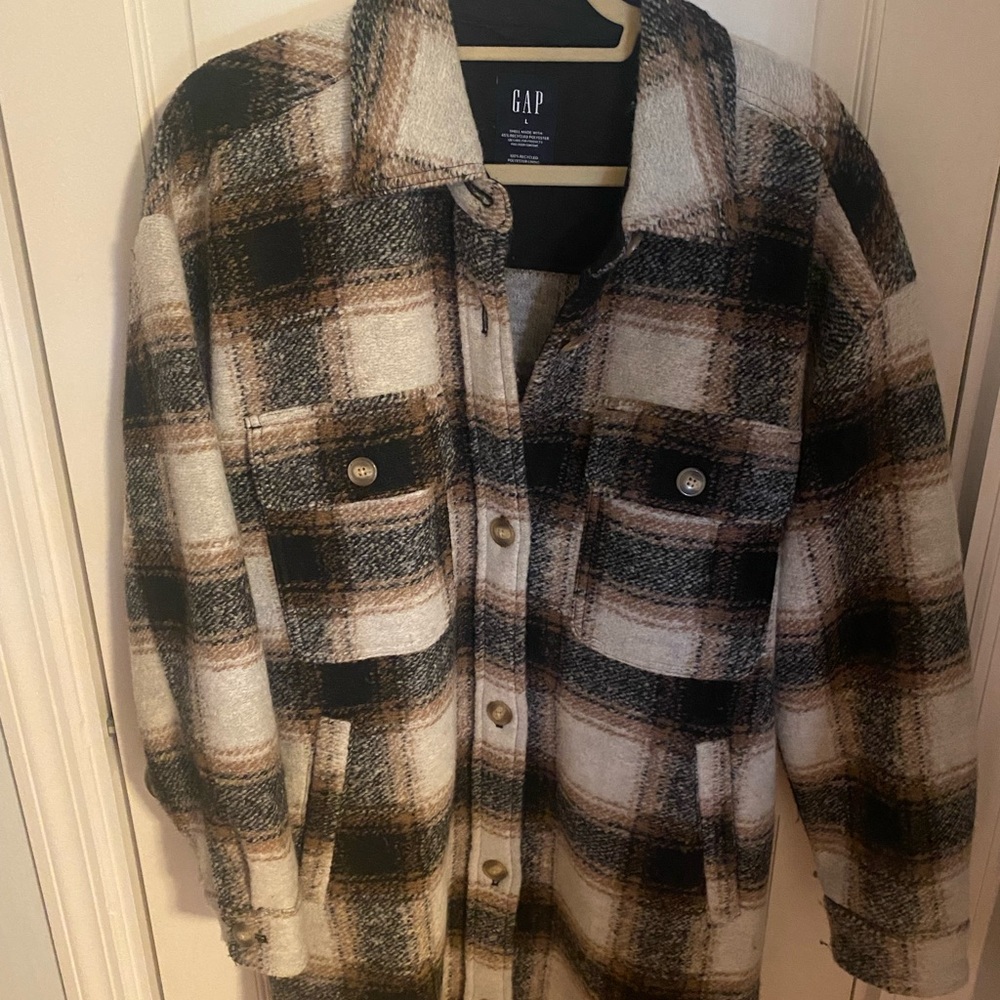 Gap Oversized Wool Blend Jacket - Size L